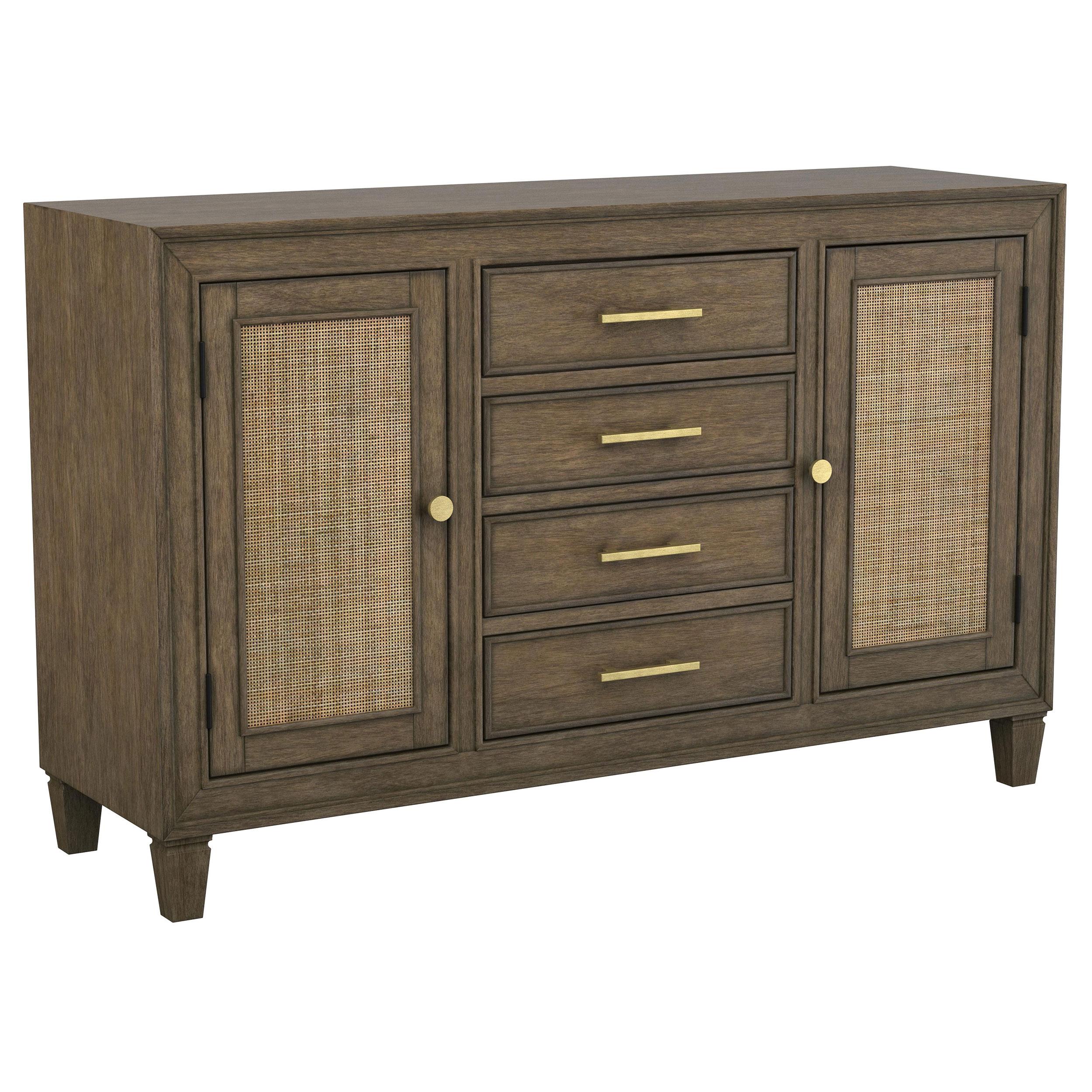 Coaster Furniture Matisse 108315 4-Drawer Sideboard Buffet Cabinet - Light Brown IMAGE 1